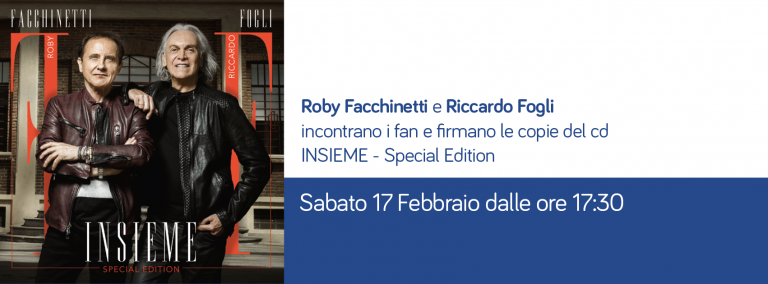 Scopri di più sull'articolo Roby Facchinetti e Riccardo Fogli incontrano i fan